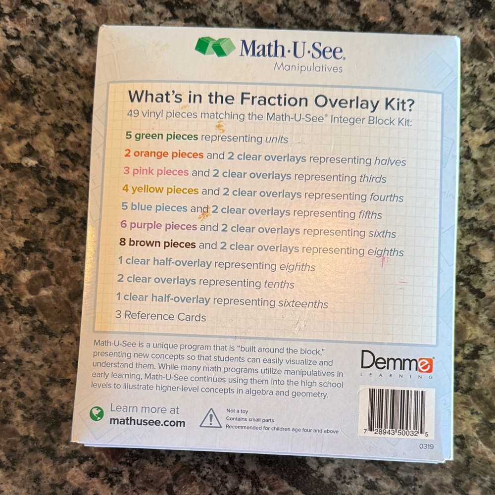 Math-U-See Fraction Overlay Kit - Picture 2 of 10